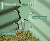 8x4x1 ft Galvanized Raised Garden Bed, Outdoor Planter Garden Boxes Large Metal Planter Box for W1859P197954