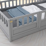Twin Size Floor, integral construction with super high security barrier, door, children's floor W1858P164928