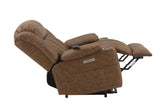 Brown Power Lift Recliner with Massage and Heating B062P215448