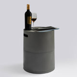 Steel Propane Tank Cover Round Tank Holder Hide-away Side Table W853P202182