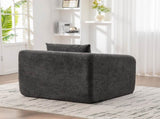 40" Foldable Single Sofa Bed with Armrest & Backrest, Convertible Chenille Boneless Cloud Floor W3118P388898