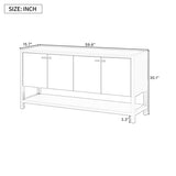 U-Style Functional Entryway Console Table with Ample Storage,Suitable for Study,Entrance and Living N711P205932B