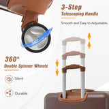 Hardshell Luggage Sets 3 Pieces 20"28" Luggages and Cosmetic Case Spinner Suitcase with TSA Lock N732P171585O
