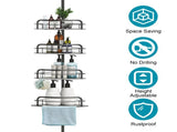 Corner Shower Caddy Tension Pole, Quick Setup, Rust-Free Bathroom Shower Organizer Corner for 51448190