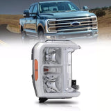 Chrome Fit For 2023-2024 Ford F250 F350 SuperDuty Halogen Type Headlights Assy Left 93407373
