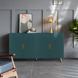 Wood TV Stand with Storage Cabinet & Adjustable Shelves, Media TV Console for Living Room W1445132035