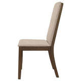 Latte and Medium Walnut Padded Side Chair B062P153697