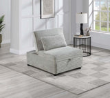 Contemporary Sleeper Sofa Chair Pillow Plush Tufted Seat 1pc Convertible Sofa Ash Color Wide-Welt B011P281839