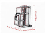 3 Ball Double Roller Bowling Bag with Wheels, Retractable Handle Extends to 41.34 in, Separate Shoe 34709522