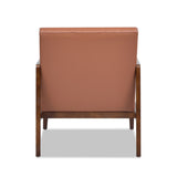 Kenneth 28" Modern-Transitional Lounge Accent Chair, Leather&Faux Leather B2719P238273