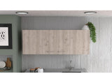Napoles Wall Cabinet, Two Shelves, Double Door -White / Light Gray B20092041