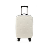 Fashion White Foldable 20in Travel Luggage Expandable 45L Capacity Hard Shell Boarding Suitcase with 11131121