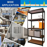 Storage Shelves - 5 Tier Adjustable Garage Storage Shelving, Heavy Duty Metal Storage Utility Rack W1790120828