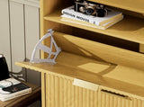 Shoe Cabinet Storage for Entryway Hidden Shoes Storage Cabinet with 2 Flip Drawers, Tall Free W1162P384346