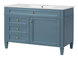 36'' Bathroom Vanity with Top Sink, Modern Bathroom Storage Cabinet with 2 Drawers and a Tip-out N710P230246M