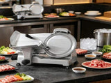 Electric Meat Slicer 340W 10 Inch Stainless Steel Blade Adjustable Thickness 0 to 0.6 Inch for 41681810