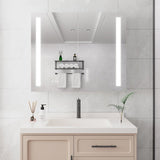 36 x 30 inch Medicine Cabinet with LED Vanity Mirror, Anti-Fog, Dimmable, Recessed or Surface Mount, W1738100836