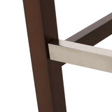Modern Minimalist Metal Leg Stool, Beige, 30" Height, High Density Fabric Seat, Commercial Grade 70678.00FBGE