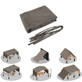 Outdoor Pergola Sun Shade Cover Cloth Patio Canopy HDPE Permeable with Grommets W419P312737