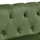 PHOYAL Large CHAIR, Velvet Sofa Classic Tufted Chesterfield Settee Sofa Modern 1 Seater Couch W1708141953