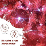 6FT Hinged Fir Artificial Fir Bent Top Christmas, Xmas Bendable Santa Hat Style Christmas PX292920AAJ