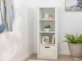 4-Cube Vertical Storage Organizer, Textured White 41929264
