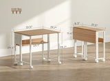 Folding Computer Desk, Foldable Desk with Storage Bag, Shelf and Wheels for Small Spaces, Home 66125674