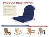 Adirondack Chair Cushion, Rocking Chair Cushion 44x19.4x4 inch, High Weather Resistant Tufted 84730041