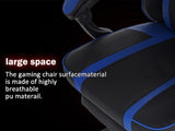 Video Game Chairs for Adults, PU Leather Gaming Chair with Footrest, 360&degSwivel Adjustable Lumbar 91466182