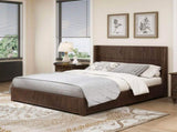 Solid Wood Platform Bed Frame with Headboard, No Box Spring Needed, Floor-standing bed, Easy 84080248