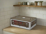 Folding Storage Bins with 5 Side Entry Access - White Color Collapsible Organizer Containers 90039364
