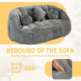 COOLMORE Bean Bag sofa Lazy Sofa Durable Comfort Lounger High Back Bean Bag Chair Couch for Adults W395P199620