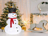 60*60*120cm 30.00V 3.60W Snowman Snow Fleece Garden Snowman Decoration White 51568129
