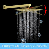 Shower System Shower Faucet Combo Set Wall Mounted with 10" Rainfall Shower Head and handheld shower T3177P269097