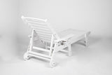 Lounge Chair with Side Table, 3-Piece Oversized Chaise Lounge Chair Setwith Wood Texture,White, All W2103P254668