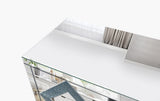 Mirrored TV Stand for 65 inch TV,Sliver TV Console Table with Open Storage & 2 Storage Cabinets W1445P204027
