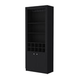 Clover Bar Cabinet, with wine storage and thre shelves B128P189932