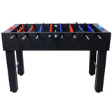 ZNTS 54-Inch Hurricane Foosball Table for Family Game Rooms with Light Cherry Finish, Analog Scoring and W465P164160