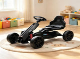 12V Kids Ride On Go Kart Black, EVA Tires, for Pavement & Lawn Driving, 2 Speeds, Safety Belt, 3-8 50507327