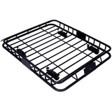 Rooftop Cargo Carrier Basket Motoring Roof Rack,Top Mount Roof Rack 42" black steel W46540105