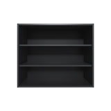 Chinle Wall Cabinet in Melamine with Open Storage, Black B128P244992