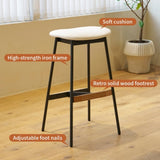 Modern Set of 2 Bar Stools Comfortable & Stylish Counter Height and Bar Height Bar Stools,Soft W2105P145996