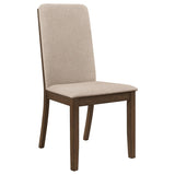Latte and Medium Walnut Padded Side Chair B062P153697