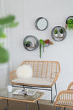 Farmhouse Round Metal Wall Planter, 5 Piece W2078P156359