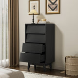 4 Drawer Double Dresser Features Vintage-style and Bevel Design W578P170158