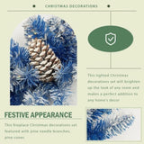 Pre-lit Xmas Tree Artificial Christmas 4-Piece Set,Garland, Wreath and Set of 2 Entrance Trees X-mas PX307761AAC