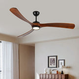 72 Inch wood Ceiling Fan with light, Low Profile Ceiling Fan with Remote Control,Noiseless W2352P308494