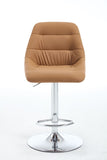 Set of 2 Bar Stools,with Chrome Footrest and Base Swivel Height Adjustable Mechanical Lifting Velvet W1249P243519