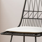 NIEZ COUNTER STOOL 63918.00BLKIVY