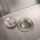 24in Stainless Steel Washing Sink w/ Faucet Hoses and Drain Head Only D16389171